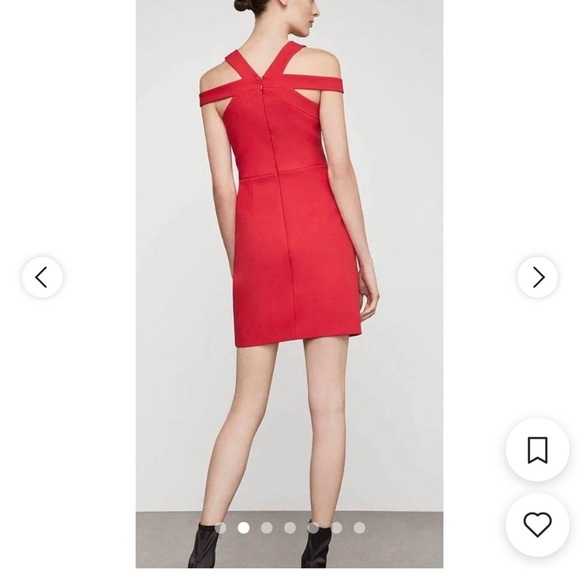 Elegant Red Halter Dress - Picture 2 of 6